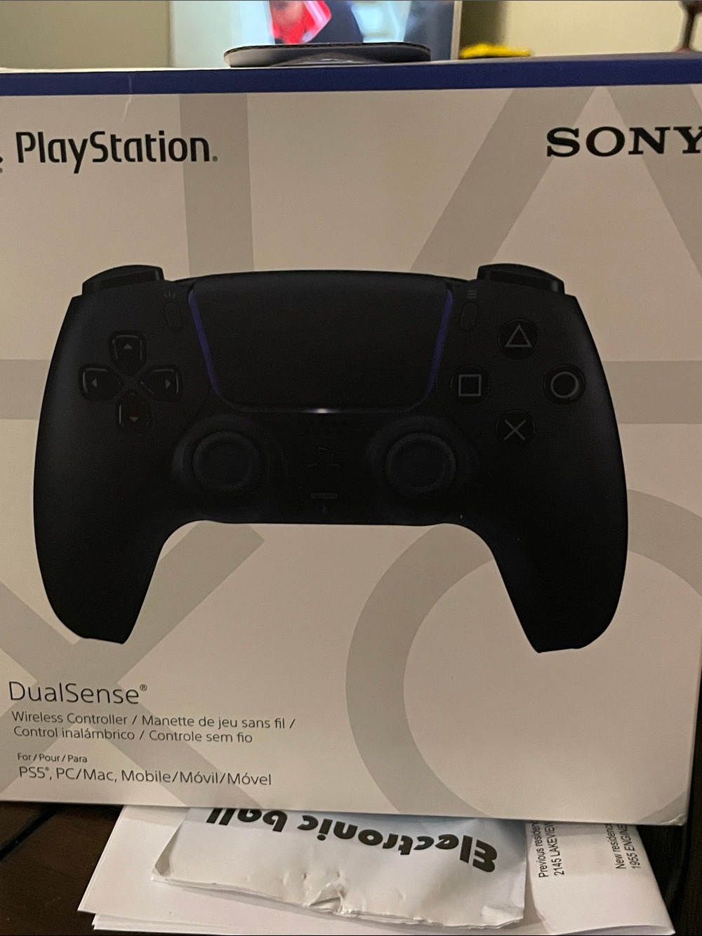 Sony DualSense Wireless Controller in Black with Subtle Blue Accent